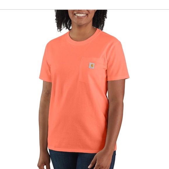 Carhartt Electric Coral Women’s Workwear Shirt NWT - Picture 1 of 5